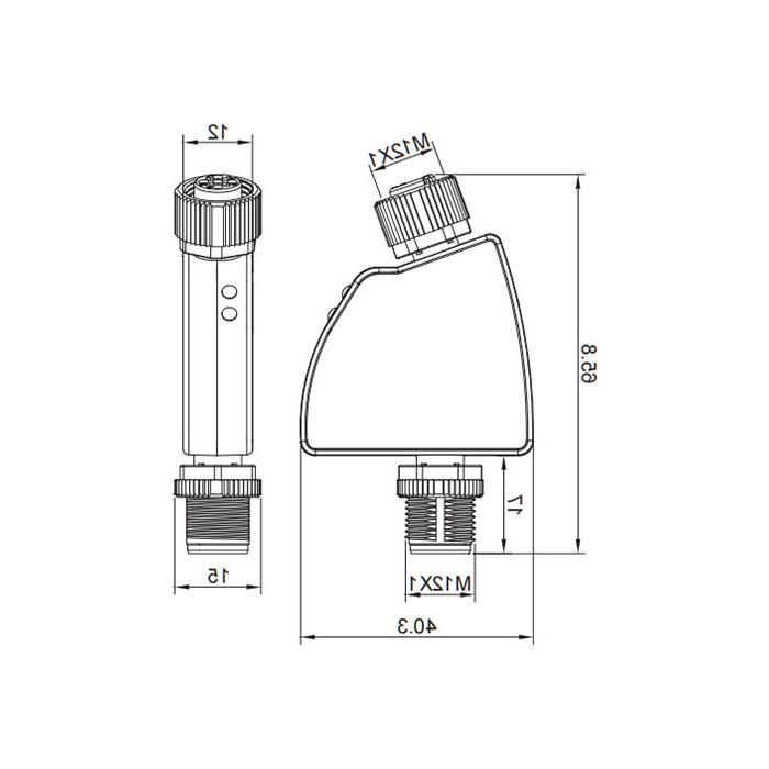 IO-Link Hub, 1 AO, 0...10 V DC voltage analog adapter, 0AC081